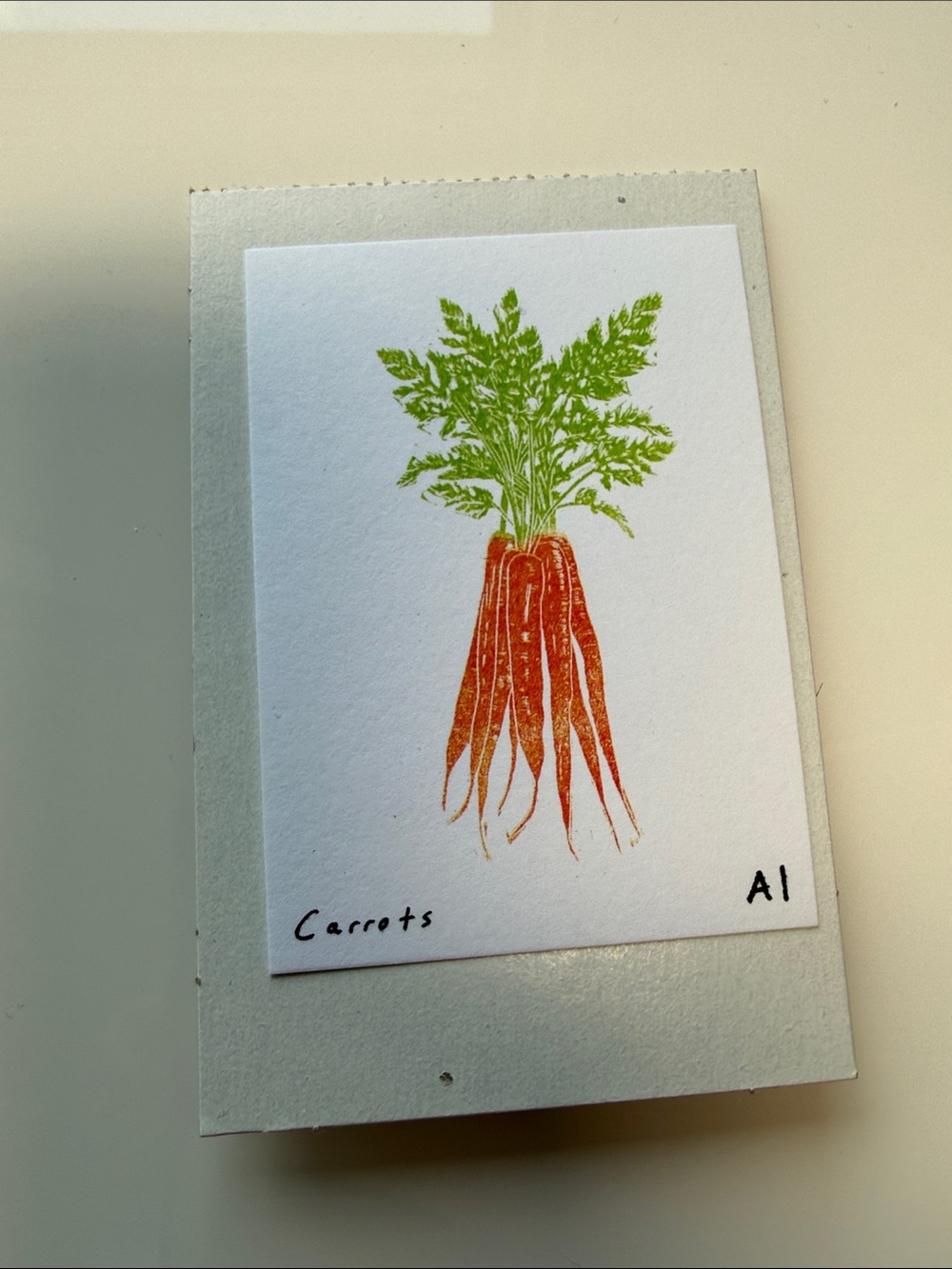 Inciardi Mini Print from Vending Machine- Carrots, new